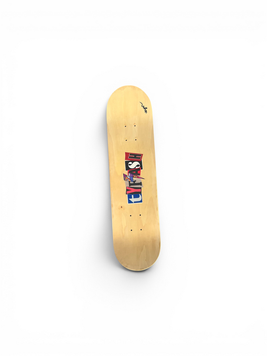 Bolt Logo Pink Skate Deck – 7-Ply Maple – 8.25”